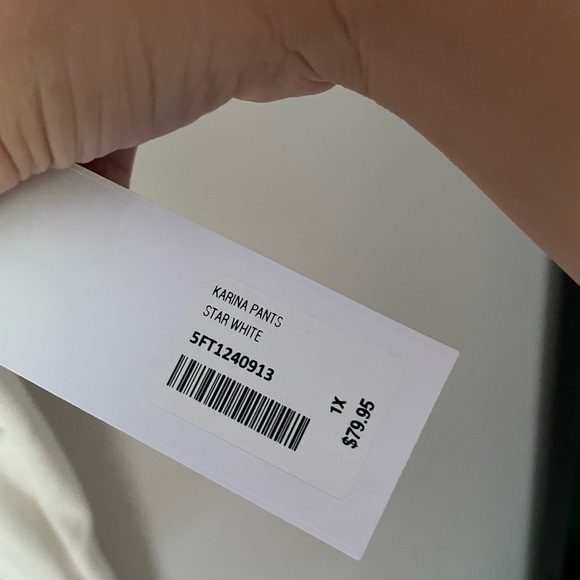 Soft Surroundings Karina Pants in Star White Size 1X NWT - Picture 8 of 13